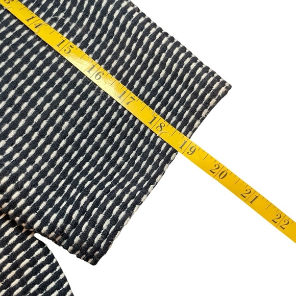 Talbots Plus Navy White Plaid Knit Tunic Top 3X Tie Front‎ Casual Nautical Beach - Picture 8 of 9